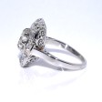 Bijoux anciens - Bague Art Déco entourage diamants