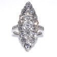 Bagues de fiançailles - Bague marquise diamants
