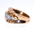 Bijoux anciens - Bague Tank diamants 