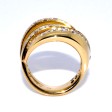 Bijoux récents - Bague 3 anneaux vintage diamants