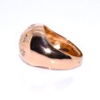 Bijoux anciens - Bague boule constellation en or et diamants
