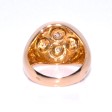 Bijoux anciens - Bague boule constellation en or et diamants