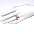 Bijoux anciens - Bague boule constellation en or et diamants