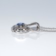 Bijoux anciens - Pendentif marguerite saphir et diamants