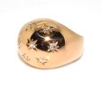 Bijoux anciens - Bague boule constellation en or et diamants