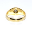 Bijoux anciens - Bague jonc diamant 