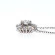 Bijoux anciens - Pendentif marguerite diamants 