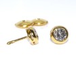 Bijoux anciens - Boucles d'oreilles (puces) diamants 