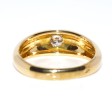 Bijoux anciens - Bague jonc diamant 