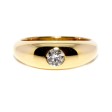 Bijoux anciens - Bague jonc diamant 
