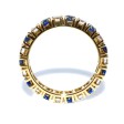 Bijoux récents - Alliance américaine diamants et saphirs