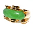 Bijoux anciens - Bague Tank Jade