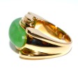 Bijoux anciens - Bague Tank Jade