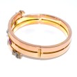 Bijoux anciens - Bracelet jonc diamants et rubis