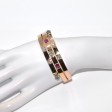 Bijoux anciens - Bracelet jonc diamants et rubis