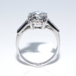 Bijoux anciens - Bague solitaire diamant 2,37 carat