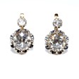 Bijoux anciens - Boucles d'oreilles dormeuses diamants - environ 2,20 carats total
