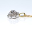 Bijoux anciens - Pendentif marguerite diamants 