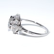Bijoux anciens - Bague Art Déco entourage diamants