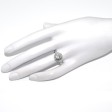 Bijoux anciens - Bague Art Déco entourage diamants