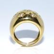 Bijoux anciens - Bague boule constellation en or et diamants