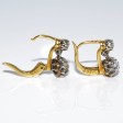 Bijoux anciens - Boucles d'oreilles dormeuses diamants 