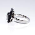 Bijoux anciens - Bague onyx et diamant