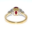 Bagues de fiançailles - Bague rubis birman et diamants
