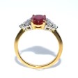 Bagues de fiançailles - Bague rubis birman et diamants