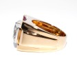 Bijoux anciens - Bague Tank diamants 