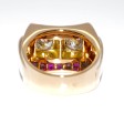 Bijoux anciens - Bague Tank diamants 