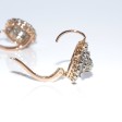 Bijoux anciens - Boucles d'oreilles dormeuses marguerites diamants