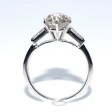 Bagues de fiançailles - Bague solitaire diamant 2,12 carat