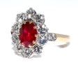 Bagues de fiançailles - Bague Pompadour rubis et diamants