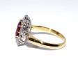 Bagues de fiançailles - Bague pompadour rubis et diamants