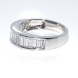 Bagues de fiançailles - Demi-alliance diamants taille baguettes