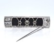 Bijoux anciens - Broche Art Deco onyx et diamants