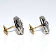 Bijoux anciens - Boucles d'oreilles art déco diamants