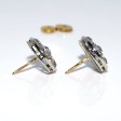Bijoux anciens - Boucles d'oreilles art déco diamants