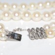 Bijoux anciens - Collier double rang perles et diamants