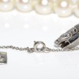 Bijoux anciens - Collier double rang perles et diamants