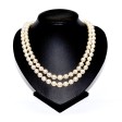 Bijoux anciens - Collier double rang perles et diamants