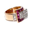 Bijoux anciens - Bague Tank ceinture