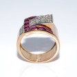 Bijoux anciens - Bague Tank ceinture