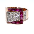 Bijoux anciens - Bague Tank ceinture