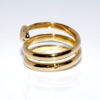 Bijoux anciens - Bague serpent or et diamant