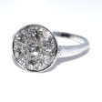 Bijoux anciens - Bague Art Déco entourage diamants
