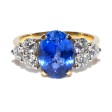Bagues de fiançailles - Bague saphir et diamants