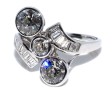 Bijoux anciens - Bague Art-Déco diamants 