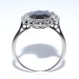 Bijoux anciens - Bague Art Déco en saphir et entourage diamants